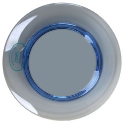 Тарілка Atep Pasific blue 27 см блакитна плоска нова Італія для стильного застілля