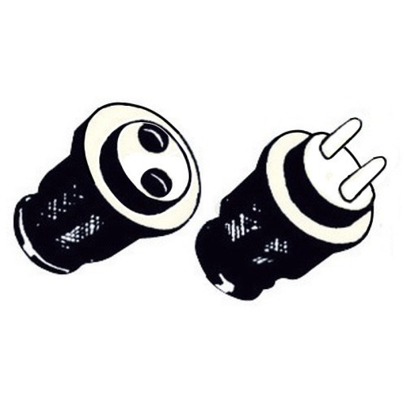 Герметичний роз'єм Culversterns Osculati 2-контактний гума 10 А для захисту від води