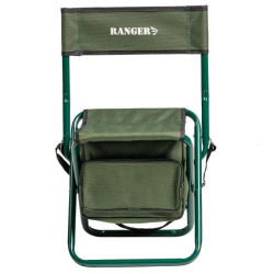 Стілець Ranger Snov Bag розкладний сталева труба Ø 20 мм поліестер 600D темно-зелений легкий та компактний
