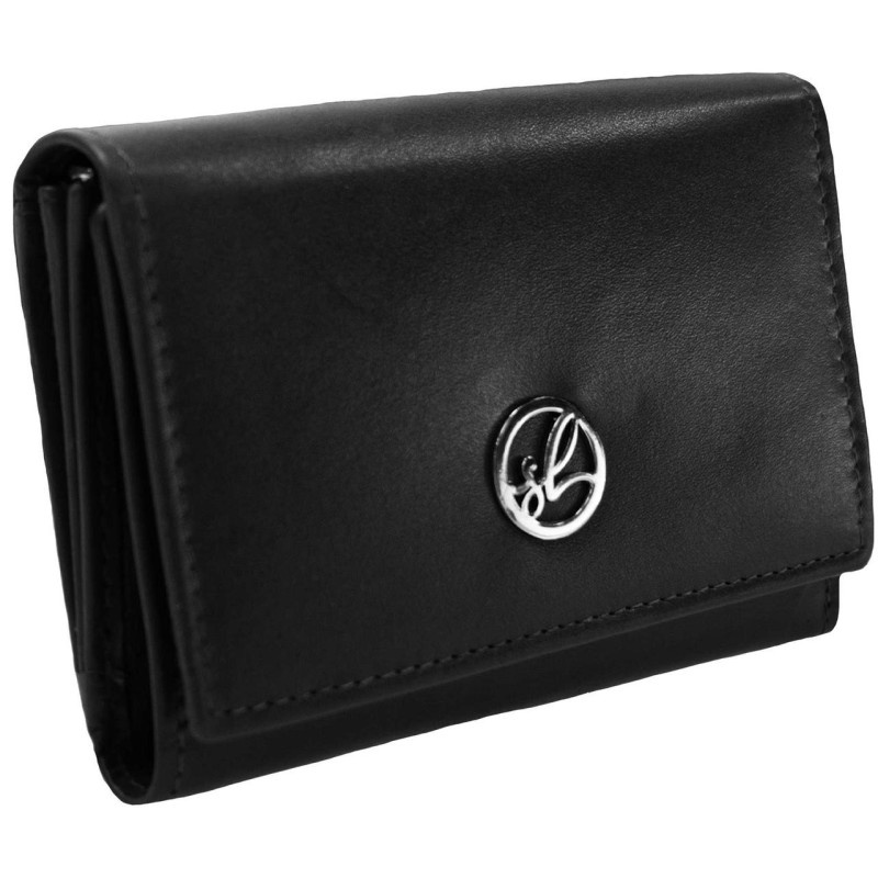 Гаманець жіночий Semi Line RFID Black (P8272-0) натуральна шкіра 9 кишеньок компактний 12 х 9.5 х 2 см