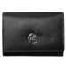 Гаманець жіночий Semi Line RFID Black (P8272-0) натуральна шкіра 9 кишеньок компактний 12 х 9.5 х 2 см