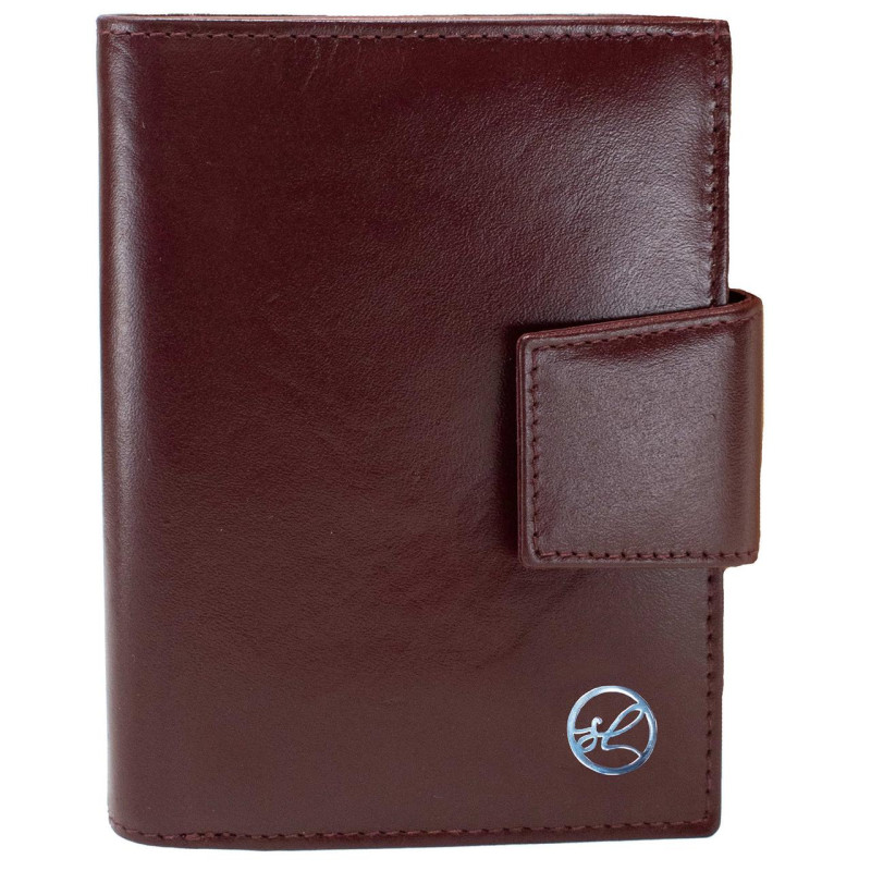 Гаманець жіночий Semi Line RFID Dark Red P8261-2 натуральна шкіра 9 слотів для карток компактний формат