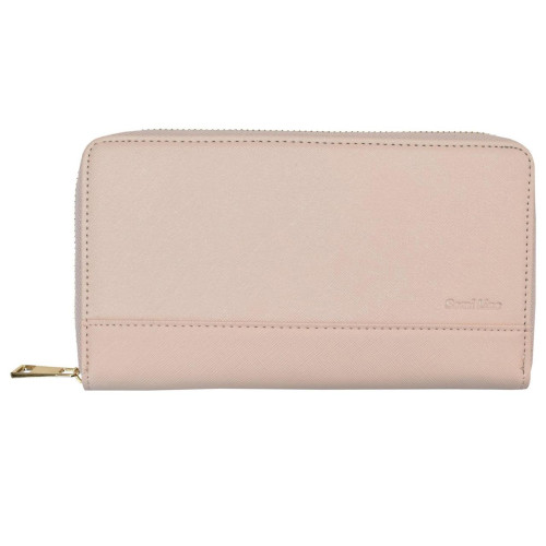 Гаманець жіночий Semi Line Light Pink 3051-5 штучна шкіра saffiano 14 слотів для карток 2 відділення для купюр
