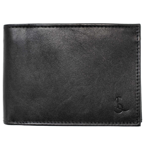 Портмоне чоловіче Semi Line RFID Black (P8276-0) з натуральної шкіри 9 слотами для карток в подарунковій коробці