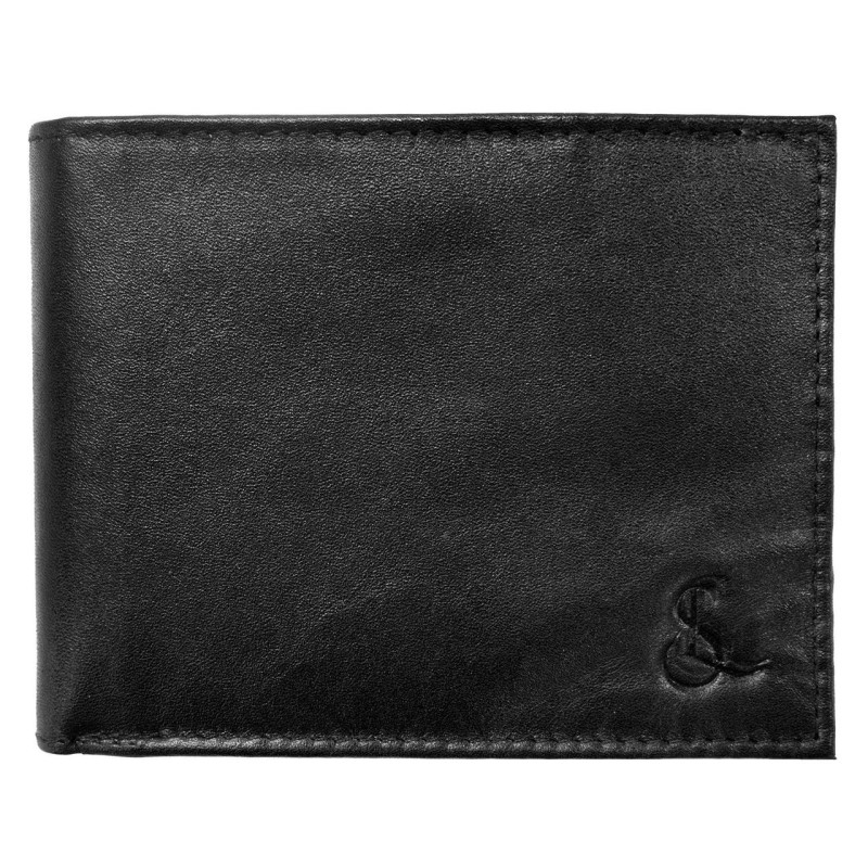 Портмоне чоловіче Semi Line RFID Black P8275-0 натуральна шкіра компактний дизайн 4 відділення для карток 2 відділення для купюр