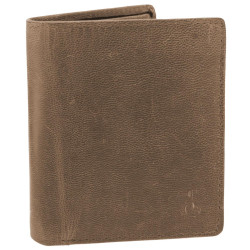 Портмоне чоловіче Semi Line RFID Brown P8269-1 натуральна шкіра 4 слота для карток монетниця на кнопці Портмоне чоловіче Semi Line RFID Brown P8269-1 натуральна шкіра 4 слота для карток монетниця на кнопці