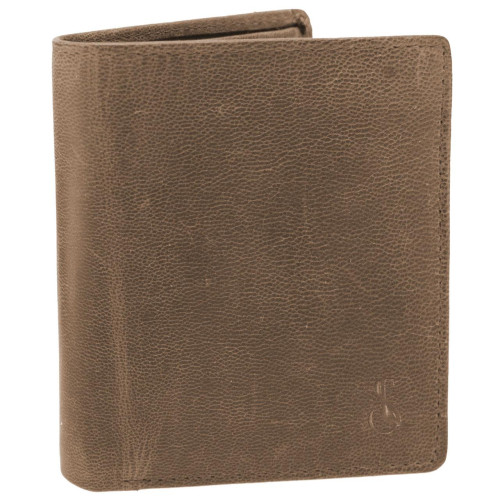 Портмоне чоловіче Semi Line RFID Brown P8269-1 натуральна шкіра 4 слота для карток монетниця на кнопці