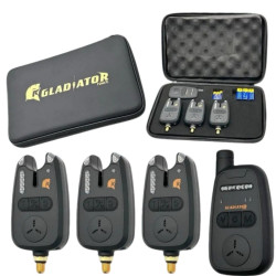 Сигналізатори GLADIATOR RF298 3+1 Black з пейджером дальність 200 м вологозахищений корпус Сигналізатори GLADIATOR RF298 3+1 Black з пейджером дальність 200 м вологозахищений корпус