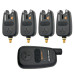 Сигналізатор риболовний Gladiator RF298 4+1 Black з пейджером до 200 м вологозахищений корпус регулювання гучності