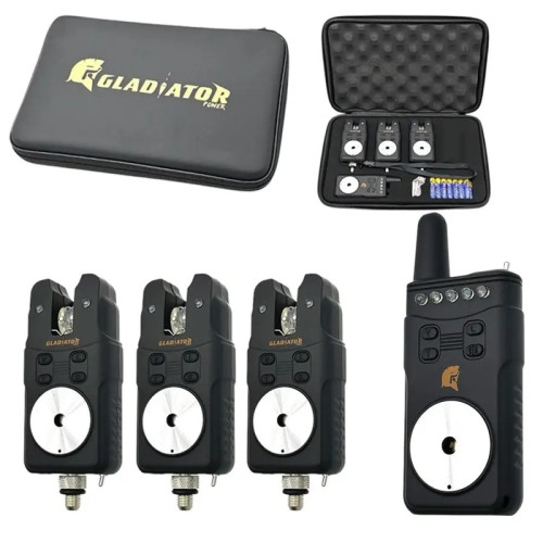 Сигналізатори GLADIATOR RF698 3+1 Black з пейджером 3 магніти радіус дії до 150 м вологозахист ударостійкість