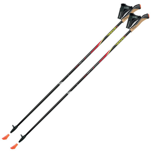 Палки для скандинавської ходьби Gabel FX-75 Snake Carbon 130 см карбонові ультралегкие с наконечниками Dual Spike