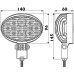 Прожектор LED Osculati HD 8×5 Вт ручне управління IP67 білий алюміній для навігаційної дуги 6000 К