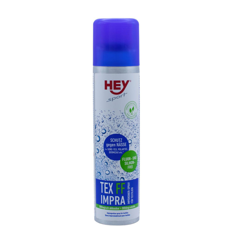 Просочення для мембранних тканин HeySport Tex FF Impra-Spray 200 мл без фтору та силікону для Goretex та Sympatex