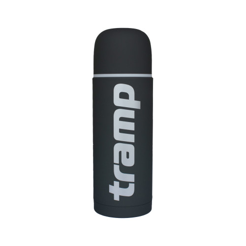 Термос TRAMP Soft Touch UTRC-109 1 л сірий нержавіюча сталь з антиковзким покриттям зберігає тепло до 58°C