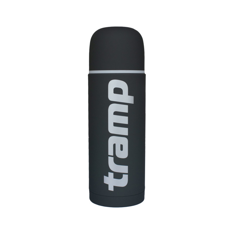 Термос TRAMP Soft Touch UTRC-109 1 л сірий нержавіюча сталь з антиковзким покриттям зберігає тепло до 58°C