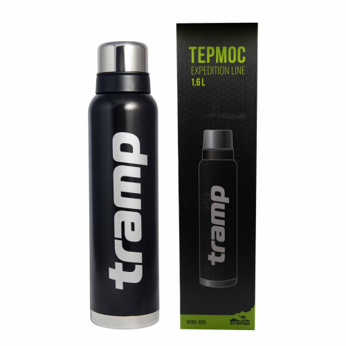Термос TRAMP Expedition Line 1.6 л UTRC-029 Чорний Нержавіюча сталь 18/8 Легкий для напоїв