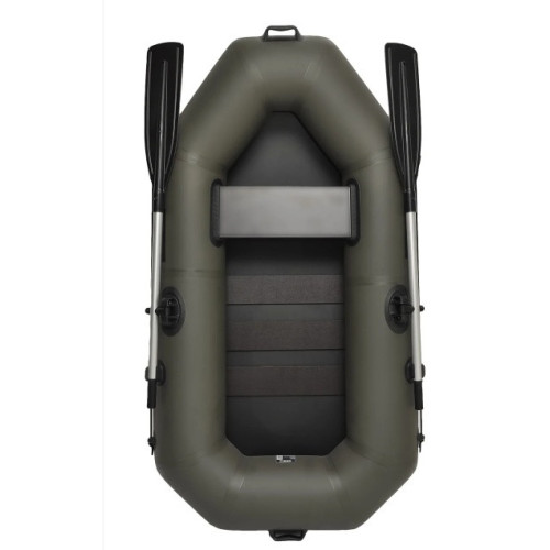 Надувна лодка Grif boat G-190 ПВХ одномісна вантажопідйомність 170 кг довжина 190 см з насосом і сидінням