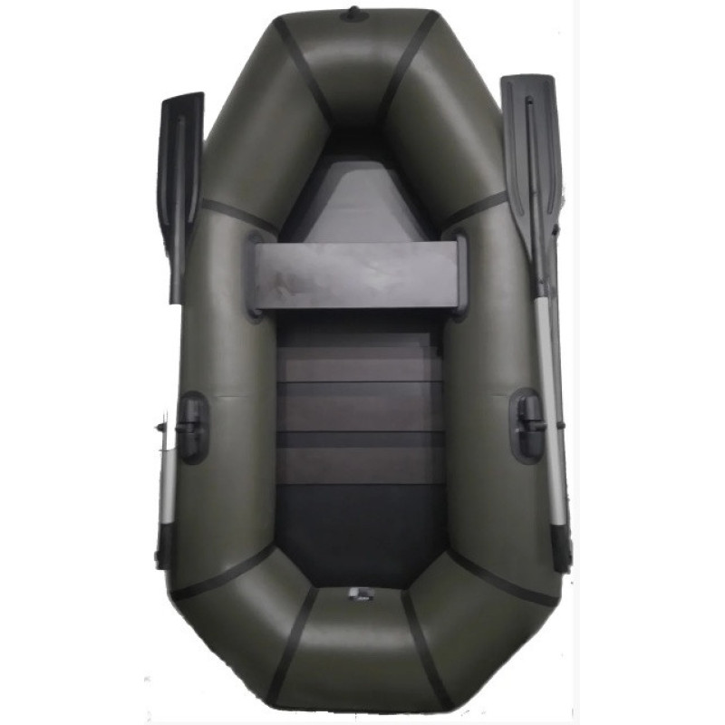 Надувна ПВХ лодка Grif boat GL-210LS з фанерним дном вантажопідйомність 200 кг і діаметром балона 34 см