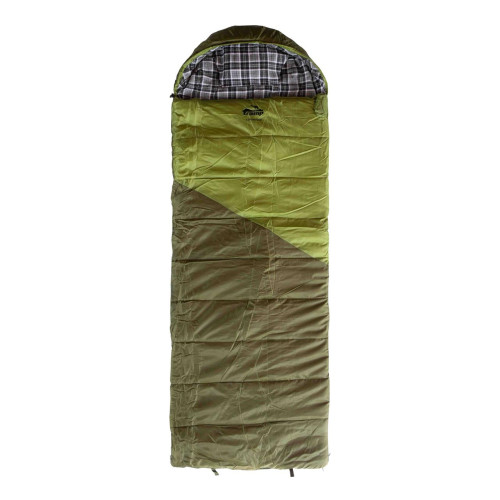 Спальний мішок Tramp Kingwood Long правий темно-оливковий/сірий 230/100 утеплювач ProLite Extrafil Q4 температура -10 °C