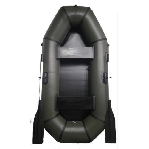 Лодка ПВХ Grif boat GL-250LS двомісна з поворотними уключинами сланевим настилом вантажопідйомність 215 кг