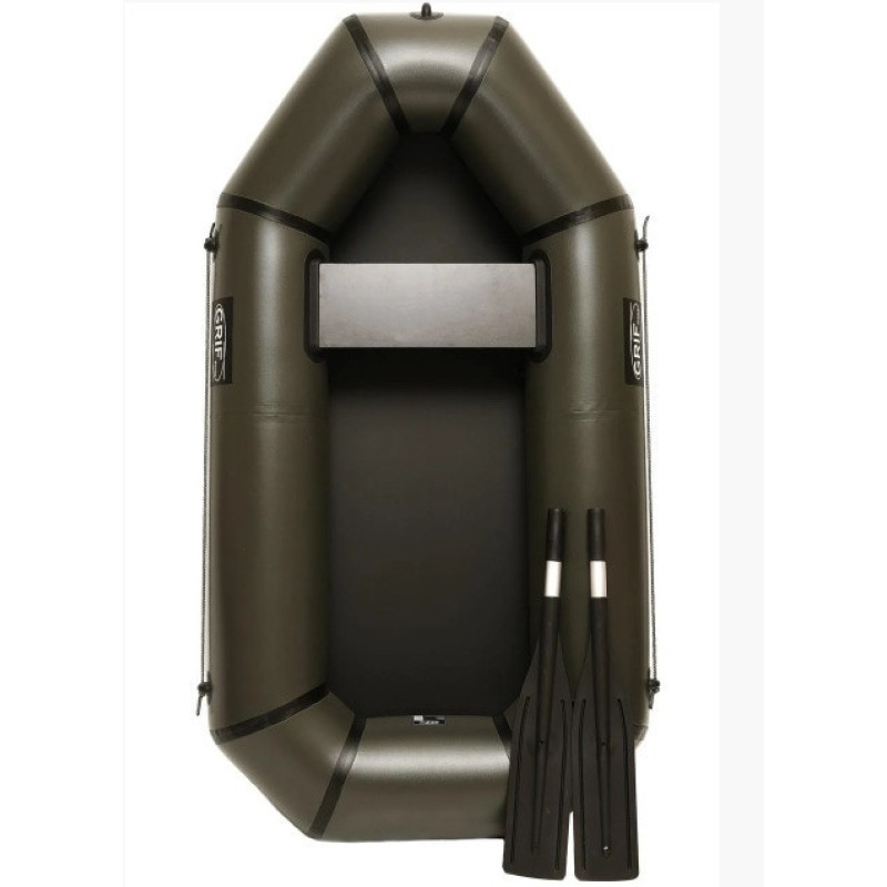 Надувна лодка Grif boat GH-190 з ПВХ одномісна вага 9 кг вантажопідйомність 170 кг довжина 190 см