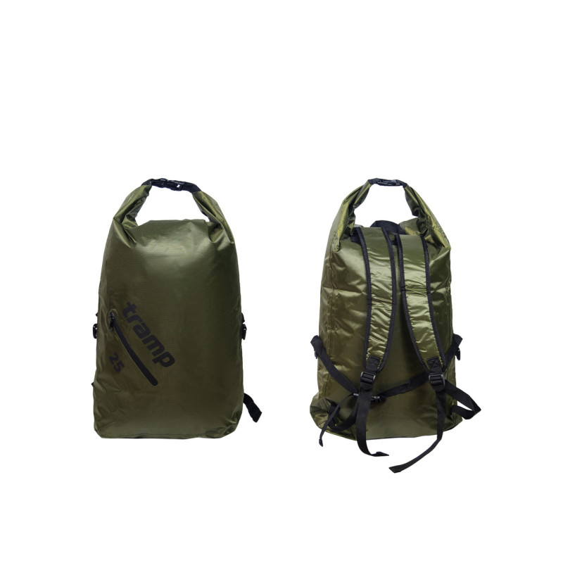 Герморюкзак TRAMP PVC Diamond Ripstop оливковий 40л UTRA-257 компактний легкий водостійкий для походів і рибалки