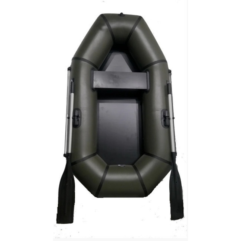 Надувна ПВХ лодка Grif boat GH-210L вантажопідйомність 200 кг довжина 210 см жорстке сидіння 1 місце