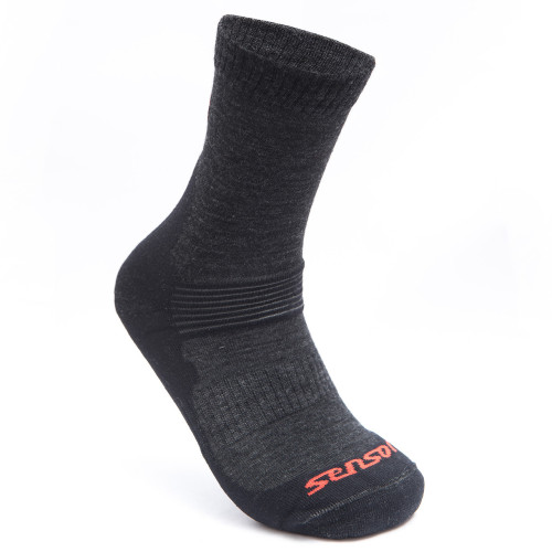 Носки Sensor Expedition Merino чорні/червоні 13200081 унісекс суміш мерино розмір 3-5 стильні та комфортні