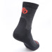 Носки Sensor Expedition Merino чорні/червоні 13200081 унісекс суміш мерино розмір 3-5 стильні та комфортні