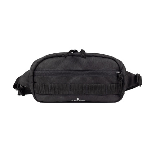 Поясна сумка Tribe Waist bag 2.5 L T-ID-0002 чорного кольору легка зручна для бігу активного відпочинку