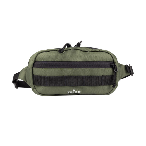 Поясна сумка Tribe Waist bag 2.5 L T-ID-0002 оливкова легка комфортна для бігу з регульованою лямкою