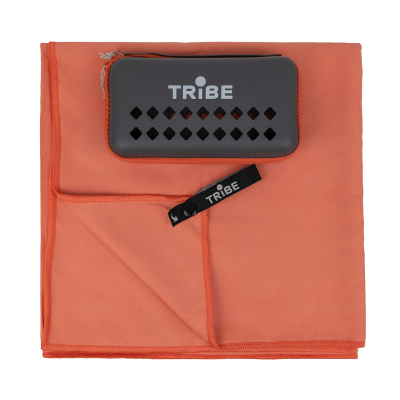 Рушник з мікрофібри Tribe Pocket Towel T-LC-0001-XL 75х150 см швидкосохнучий цегляно-червоний для пляжу