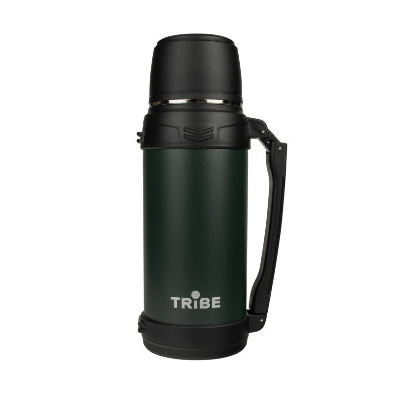 Термос Tribe Family line 2 л T-DG-0001 оливковий ізольований для гарячих і холодних напоїв та їжі