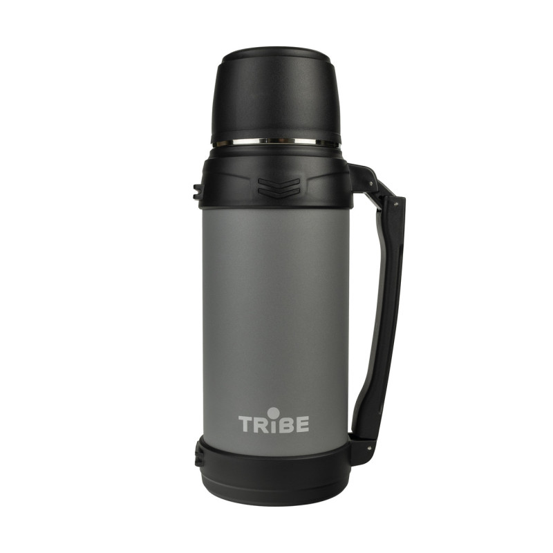Термос Tribe Family line 2.5 л T-DG-0002 сірий для їжі та напоїв ефективна ізоляція зручна форма перенесення