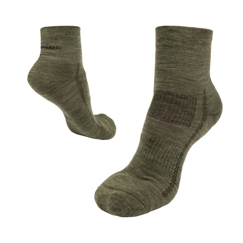 Носки Tribe Merino Hike T-KB-0017 оливковий 41-43 з шерсті мериноса для терморегуляції та зносостійкості