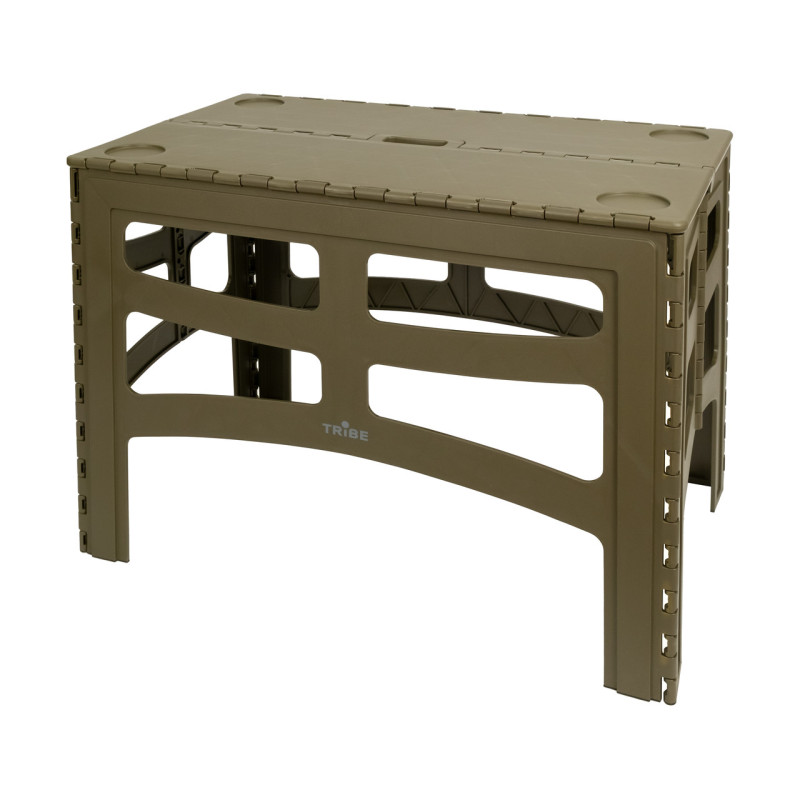 Розкладний стіл Tribe Camp Table High T-EF-0004 оливковий легкий пластиковий портативний для кемпінгу