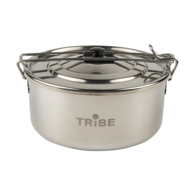 Казанок Tribe Tourist Pot 0.9 л сталевий T-FH-0007-metal компактний легкий для приготування на відкритому вогні