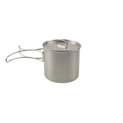 Кружка Tribe Camping Cup T-FA-0012-metal 500 мл металева легка срібляста для туризму і кемпінгу Кружка Tribe Camping Cup T-FA-0012-metal 500 мл металева легка срібляста для туризму і кемпінгу