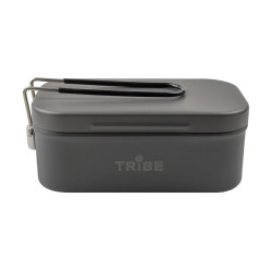 Контейнер для їжі Tribe Lunch Box Alu T-FG-0016-сірий непроливайка алюміній компактний дизайн Контейнер для їжі Tribe Lunch Box Alu T-FG-0016-сірий непроливайка алюміній компактний дизайн