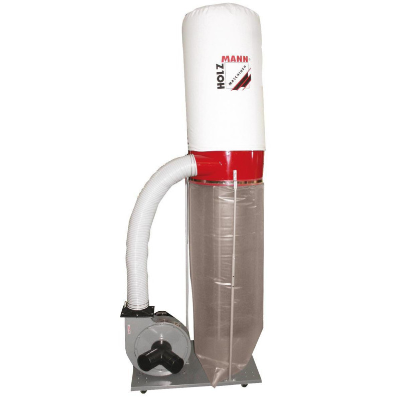 Аспіратор Holzmann ABS 2480 1.5 кВт продуктивність 2480 м³/год для двох станків 300 л мішок для стружки