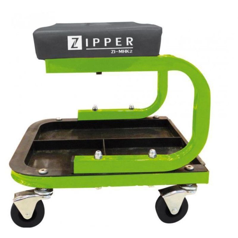 Монтажний стілець Zipper ZI-MHK2 з колесами 360° та трьома лотками для інструментів компактний 460х385х95 мм