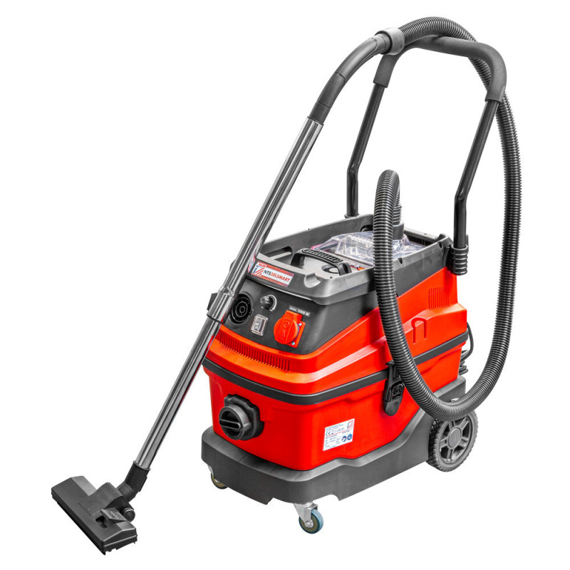 Промисловий пилосос Holzmann NTS30L_SMART потужність 1.6 кВт для сухого та вологого прибирання НЕРА-фільтр