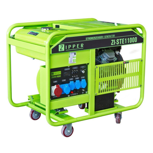 Генератор Zipper ZI-STE11000 11 кВт 4-тактний бензиновий мотор 30 л бак до 12 годин роботи