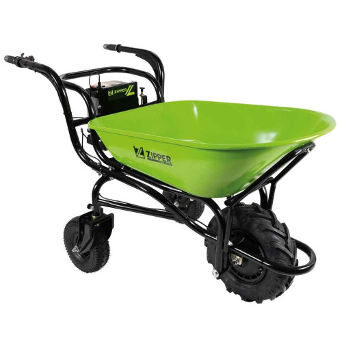 Акумуляторна тачка Zipper ZI-EWB150-100L вантажопідйомністю 150 кг ємністю кузова 100 л потужність 280 Вт