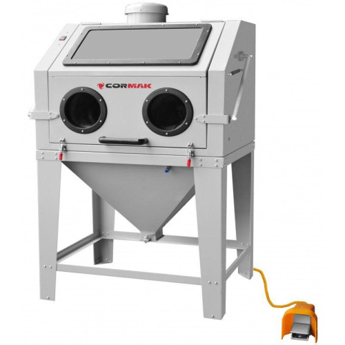 Піскоструйна камера Cormak KDP350TOP+DC15 робочий тиск 4-8 Бар розміри 960х720х1500 мм об'єм 330 л