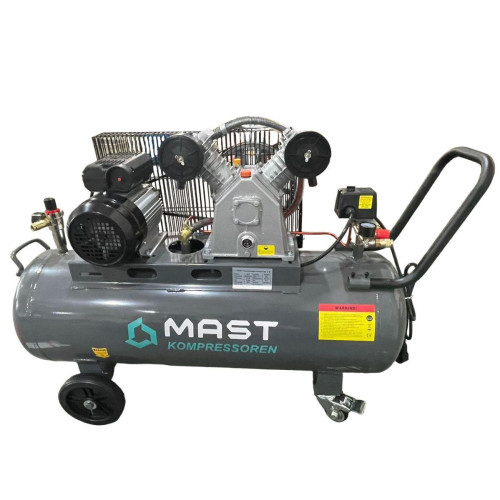 Поршневий компресор Маст VA65/100L 220V 340 л/хв продуктивність 10 Бар тиск 100 л ресивер