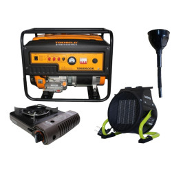 Бензиновий генератор EF Power TBS6500S 5 кВт 400 В + газова плитка Orcamp CK-505 + обігрівач Gardyer HE2000 Бензиновий генератор EF Power TBS6500S 5 кВт 400 В + газова плитка Orcamp CK-505 + обігрівач Gardyer HE2000