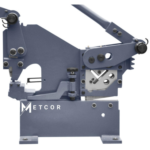 Комбіновані гільйотинні ножиці METCOR PBS9 вагою 130 кг максимальна товщина листа 8 мм довжина леза 178 мм