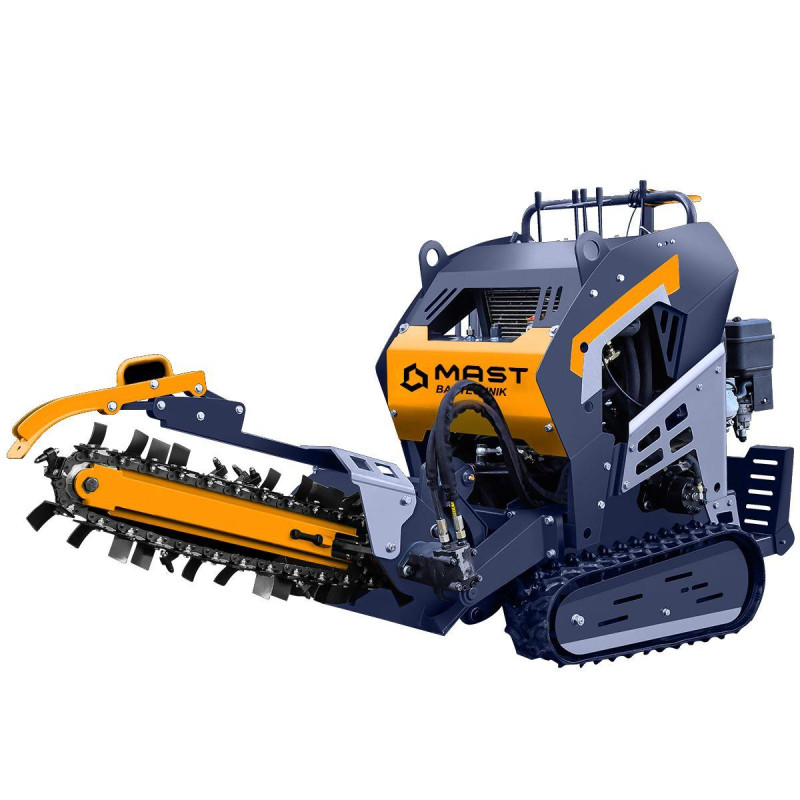 Траншеєкопач MAST Bautechnik MT-TR-100PRO 4-тактний двигун 12.5 кВт продуктивність 75-150 м/год ширина траншеї 10 см