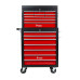 Двохрівнева візок REDATS COMPACT BLACK з 7 та 9 ящиками модульна конструкція 4 поворотних колеса з гальмами